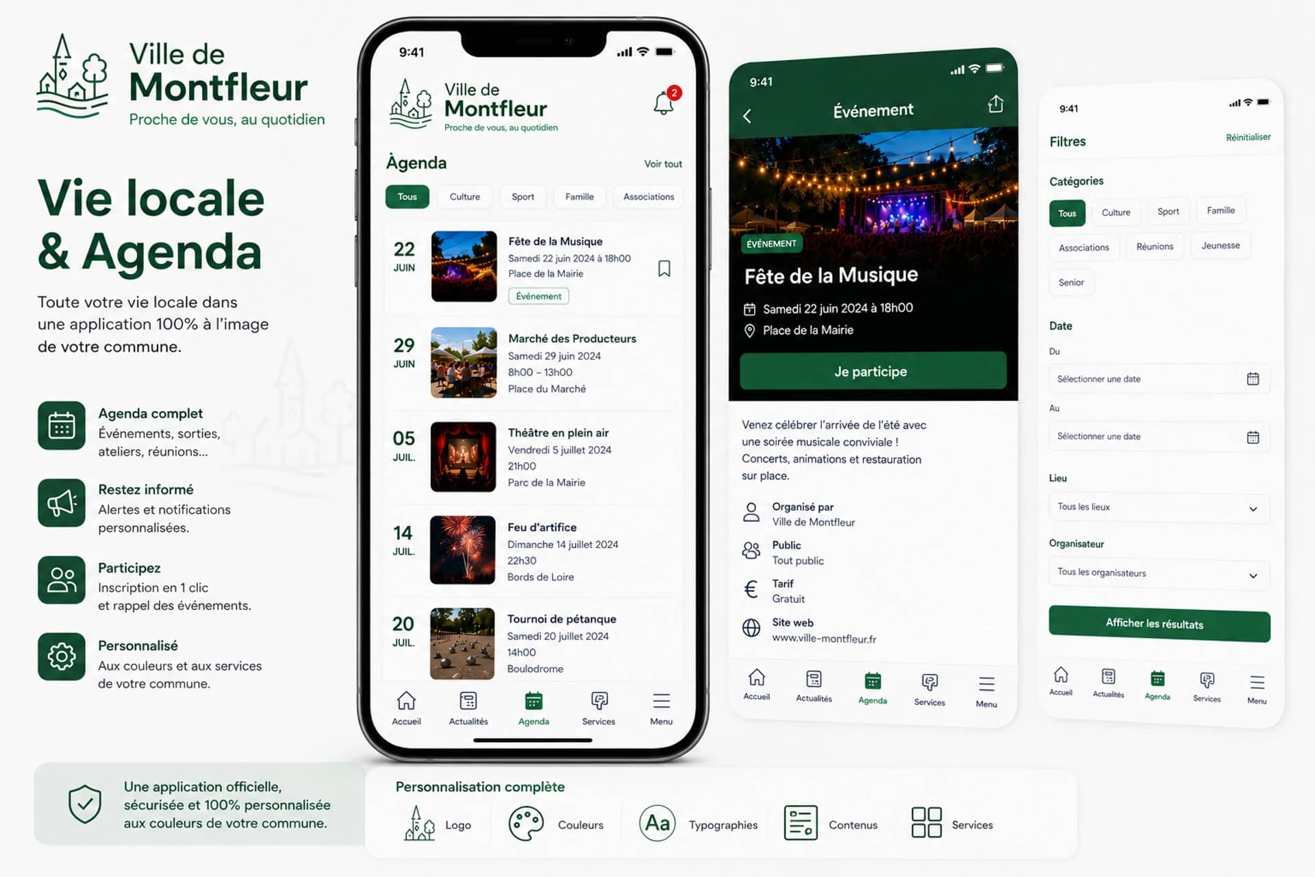 Application locale en marque blanche